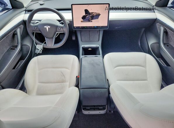 5YJ3E1EB5NF277590 2022 TESLA MODEL Black წინა პანელის ხედი