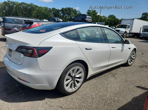 5YJ3E1EB5NF285804 2022 TESLA MODEL White 