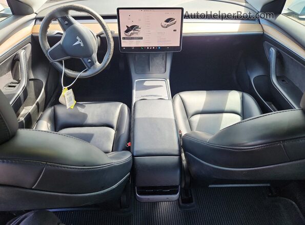 5YJ3E1EB5NF285804 2022 TESLA MODEL White Вид панелі приладів