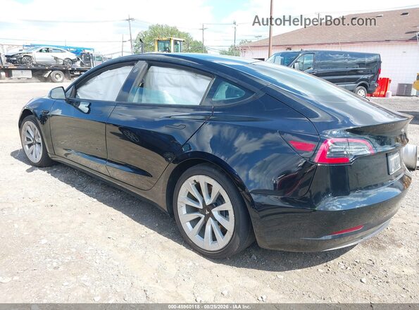 5YJ3E1EB5NF290209 2022 TESLA MODEL 3 Черный Задняя левая четверть