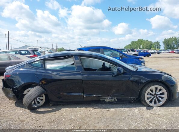 5YJ3E1EB5NF290209 2022 TESLA MODEL 3 Черный Вид задней части салона