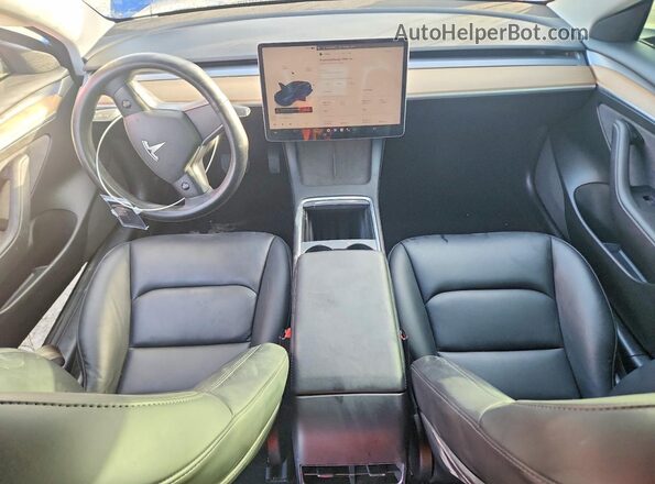 5YJ3E1EB5NF314976 2022 TESLA MODEL Blue Widok deski rozdzielczej