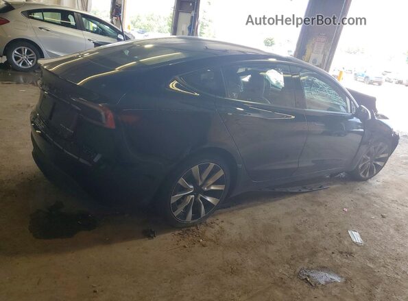 5YJ3E1EB5RF728894 2024 TESLA MODEL Черный Задняя правая четверть