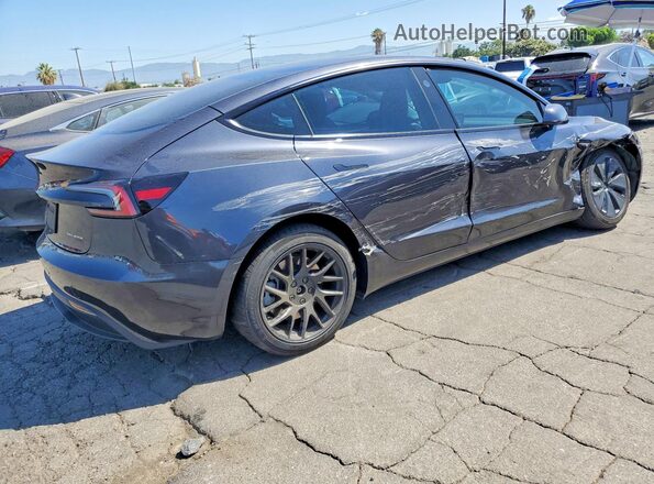 5YJ3E1EB5RF800774 2024 TESLA MODEL Charcoal Rear right
