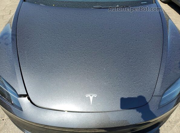 5YJ3E1EB5RF800774 2024 TESLA MODEL Charcoal Rear interior view
