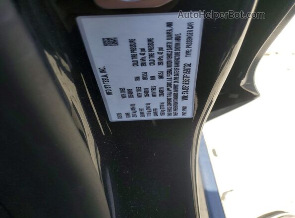 5YJ3E1EB5TF159732 2026 TESLA MODEL Charcoal Vista de la etiqueta del VIN