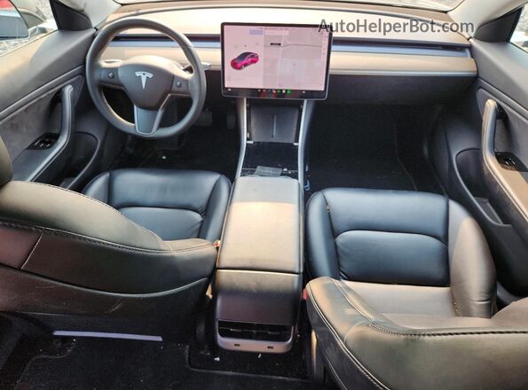 5YJ3E1EB6JF071804 2018 TESLA MODEL Black Dashboard view