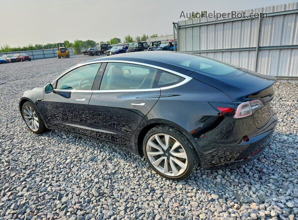 5YJ3E1EB6JF071804 2018 TESLA MODEL Black Rear left
