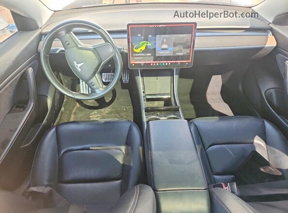 5YJ3E1EB6KF193807 2019 TESLA MODEL White წინა პანელის ხედი