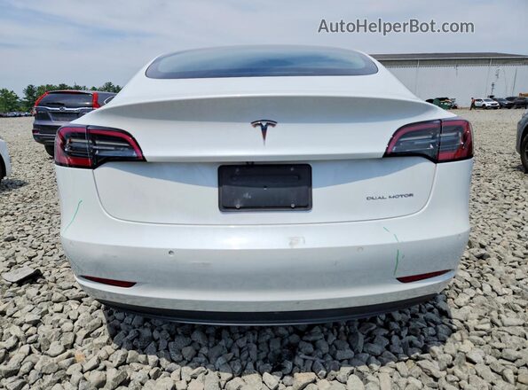 5YJ3E1EB6KF436984 2019 TESLA MODEL Белый Вид сзади