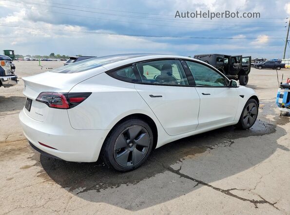 5YJ3E1EB6MF849359 2021 TESLA MODEL White Задня права чверть