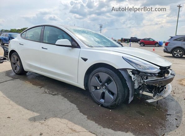 5YJ3E1EB6MF849359 2021 TESLA MODEL White Передня права чверть