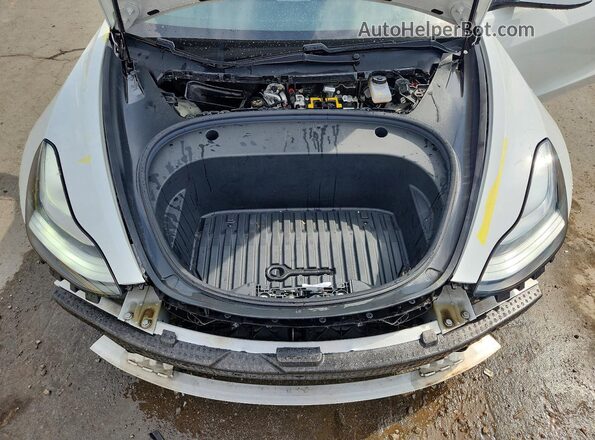 5YJ3E1EB6MF849359 2021 TESLA MODEL White Вид задньої частини салону