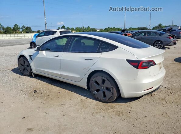 5YJ3E1EB6MF992702 2021 TESLA MODEL Белый Задняя левая четверть