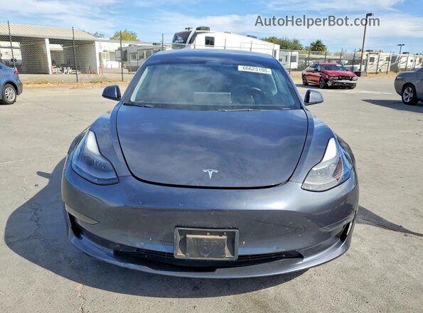 5YJ3E1EB6NF190457 2022 TESLA MODEL Charcoal Front view