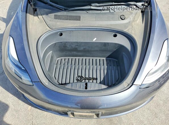 5YJ3E1EB6NF190457 2022 TESLA MODEL Charcoal Rear interior view