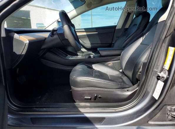 5YJ3E1EB6NF190457 2022 TESLA MODEL Charcoal Front interior view