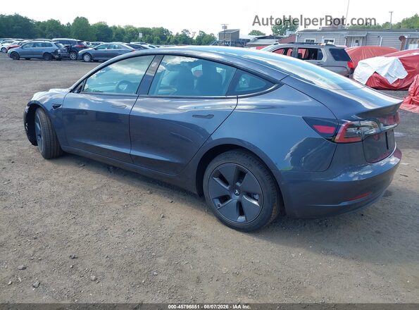 5YJ3E1EB6NF245845 2022 TESLA MODEL 3 Gray Հետևի ձախ