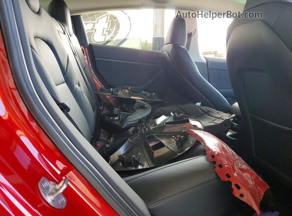 5YJ3E1EB6PF603965 2023 TESLA MODEL Красный Вид задних сидений
