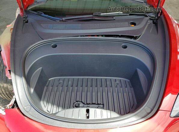 5YJ3E1EB6PF603965 2023 TESLA MODEL Красный Вид задней части салона
