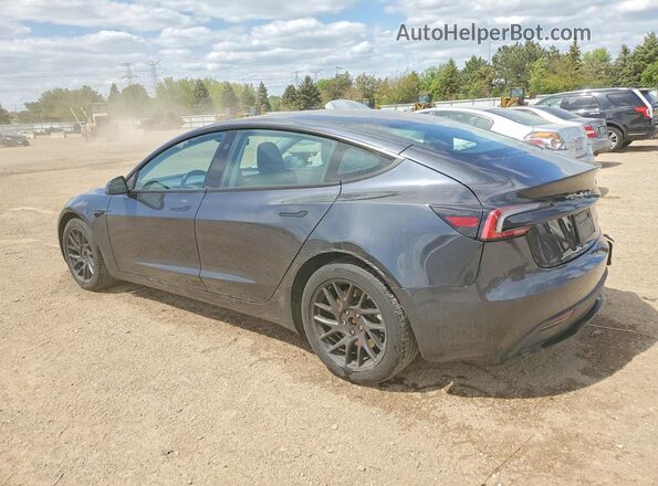 5YJ3E1EB6RF736518 2024 TESLA MODEL Charcoal Trasero izquierdo