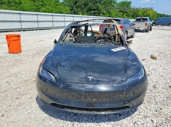 5YJ3E1EB6SF980823 2025 TESLA MODEL Black Вид спереду