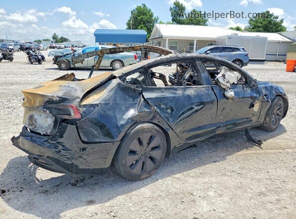 5YJ3E1EB6SF980823 2025 TESLA MODEL Black Задня права чверть
