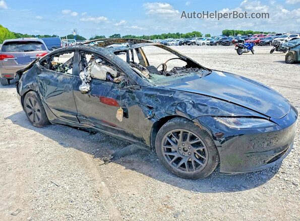 5YJ3E1EB6SF980823 2025 TESLA MODEL Black Передня права чверть