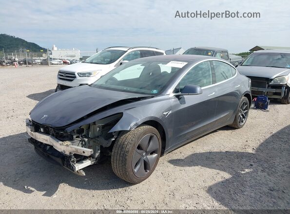 5YJ3E1EB7JF129080 2018 TESLA MODEL 3 Gray Vista tres cuartos delantera izquierda