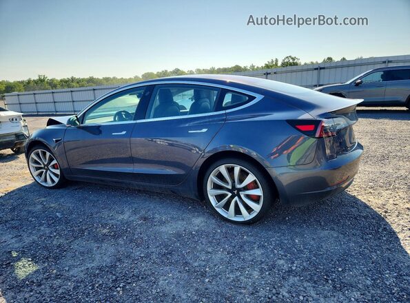 5YJ3E1EB7JF151371 2018 TESLA MODEL Gray Задня ліва чверть