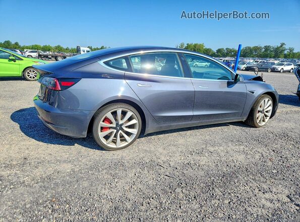 5YJ3E1EB7JF151371 2018 TESLA MODEL Gray Задня права чверть