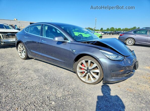 5YJ3E1EB7JF151371 2018 TESLA MODEL Gray Передня права чверть