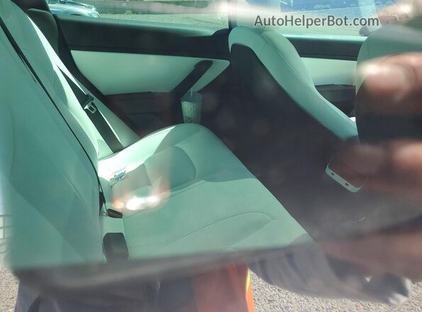 5YJ3E1EB7KF192648 2019 TESLA MODEL Red უკანა სავარძლების ხედი
