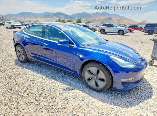 5YJ3E1EB7KF433138 2019 TESLA MODEL Blue Przód prawy