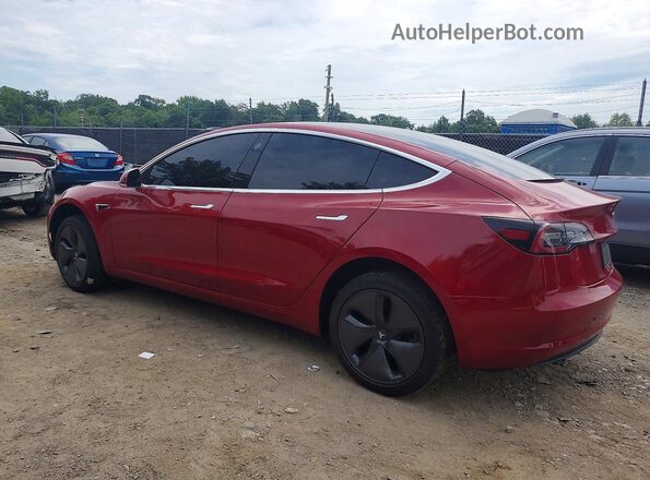 5YJ3E1EB7KF496739 2019 TESLA MODEL Красный Задняя левая четверть