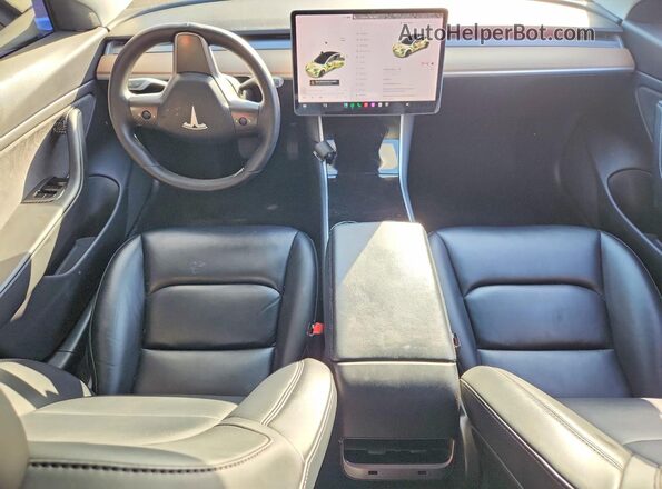 5YJ3E1EB7LF617187 2020 TESLA MODEL Blue Vista del salpicadero