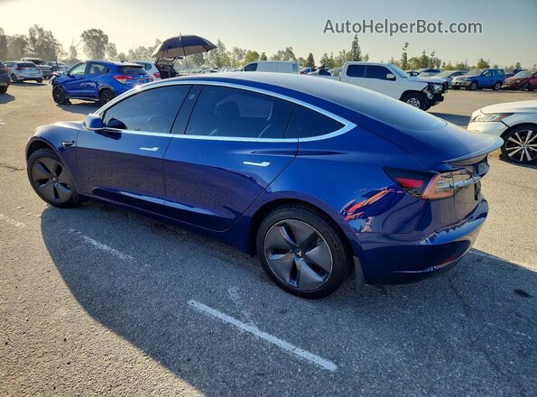 5YJ3E1EB7LF617187 2020 TESLA MODEL Blue Trasero izquierdo