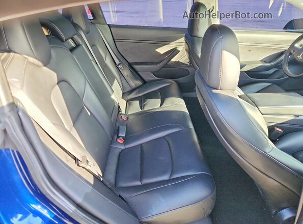 5YJ3E1EB7LF617187 2020 TESLA MODEL Blue Vista de los asientos traseros
