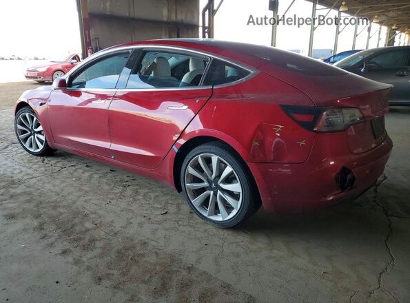 5YJ3E1EB7LF646706 2020 TESLA MODEL Red Front view