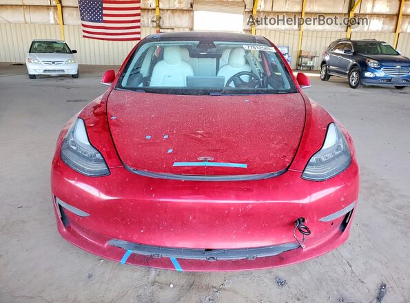 5YJ3E1EB7LF646706 2020 TESLA MODEL Red Engine compartment view