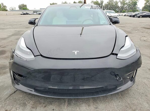 5YJ3E1EB7MF060444 2021 TESLA MODEL Black Front view
