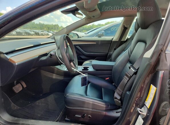 5YJ3E1EB7PF616689 2023 TESLA MODEL Gray წინა სალონის ხედი