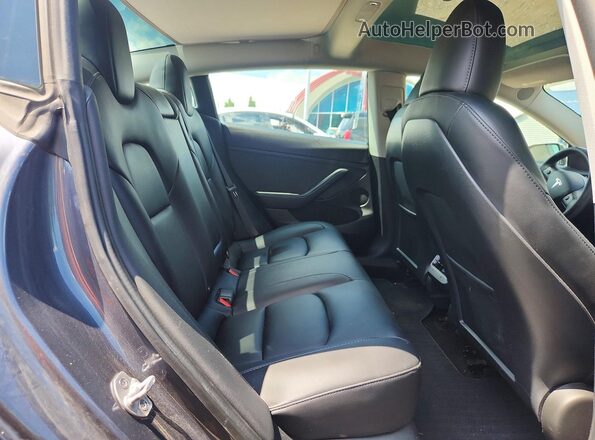 5YJ3E1EB7PF616689 2023 TESLA MODEL Gray უკანა სავარძლების ხედი