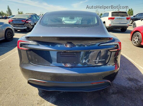 5YJ3E1EB7RF744692 2024 TESLA MODEL Серый Вид сзади