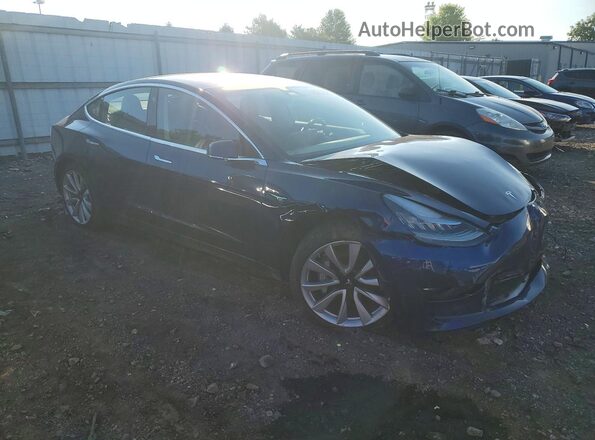 5YJ3E1EB8JF063641 2018 TESLA MODEL Blue Առջևի աջ