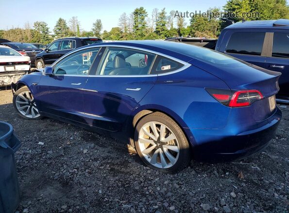 5YJ3E1EB8JF063641 2018 TESLA MODEL Blue Հետևի ձախ