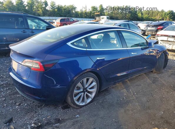 5YJ3E1EB8JF063641 2018 TESLA MODEL Blue Հետևի աջ
