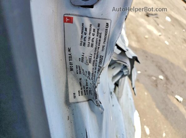 5YJ3E1EB8JF106522 2018 TESLA MODEL White Շարժիչի բաժամունքի տեսք