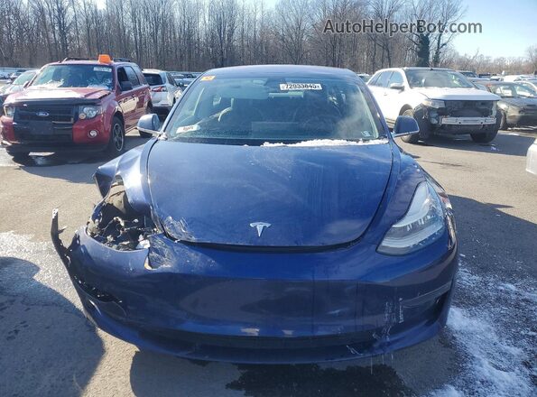 5YJ3E1EB8JF133879 2018 TESLA MODEL Blue Вид спереду