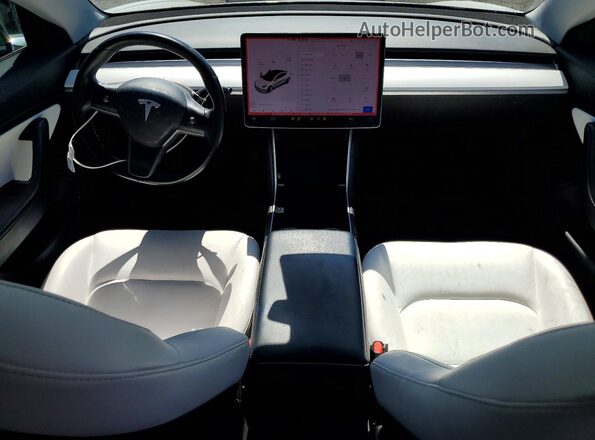 5YJ3E1EB8JF135552 2018 TESLA MODEL White წინა პანელის ხედი